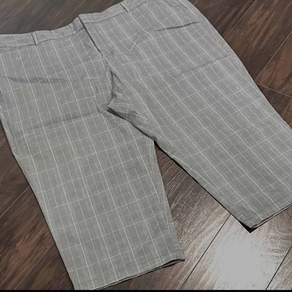 Womens Dockers Casual Plaid Individual Fit Cropped Pants